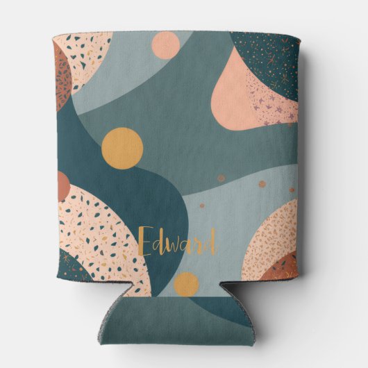 Boho Custom Name 缶クーラー (裏面)