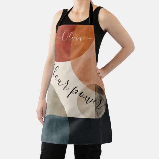 Boho Custom Name Apron エプロン (インサイチュ)