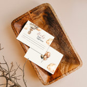 Boho Cute Bearベビー名提案カード エンクロージャーカード