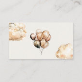 Boho Cute Bearベビー名提案カード エンクロージャーカード (裏面)