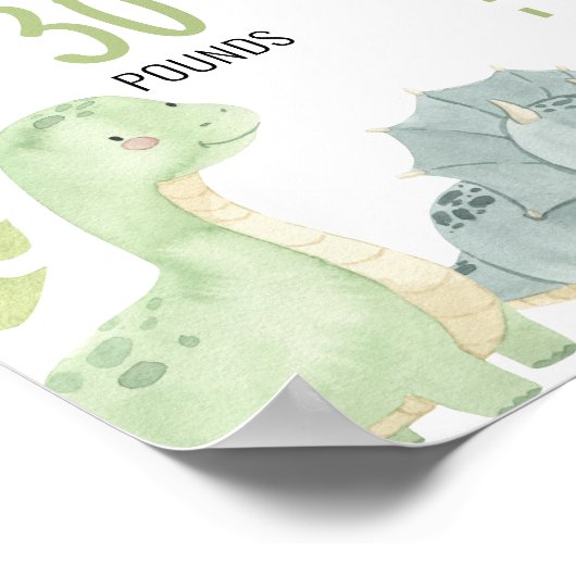 Boho Cute Liutions 1st Birthday Milestoneサイン ポスター (角)