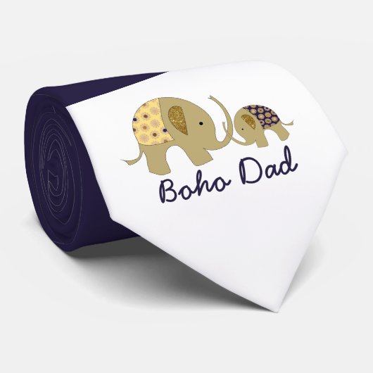 Boho Dad, Gold Elephant ネクタイ (ロール)