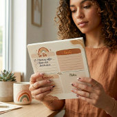 Boho Daily Planner Notepad – To Do, Goals & Notes  ノートパッド