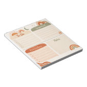 Boho Daily Planner Notepad – To Do, Important, Rem ノートパッド (アングル)