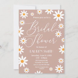 Boho Daisies Bridal Shower party 招待状