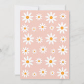 Boho Daisies Wildflower Birthday party invitation 招待状 (裏面)