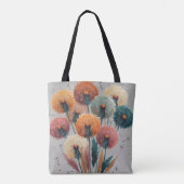 Boho Dandelion Flowers トートバッグ (裏面)