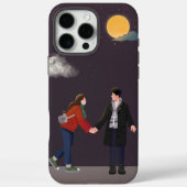Boho Dark Purpleイラストカラフルカップル Case-Mate iPhoneケース (裏面)