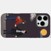 Boho Dark Purpleイラストカラフルカップル Case-Mate iPhoneケース (裏面 (横))