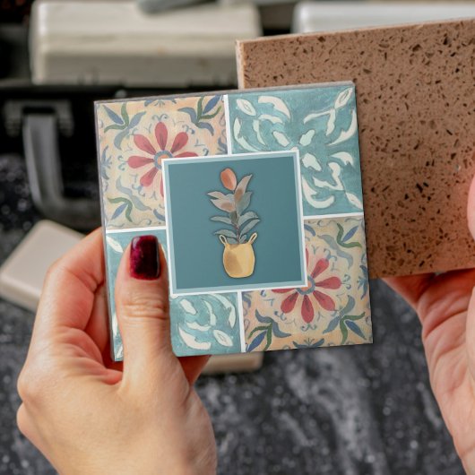 Boho Decorative Tile & Floral Ceramic Tile タイル