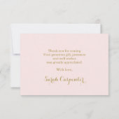 Boho Desertありがとうノートカード ノートカード (裏面)