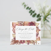 Boho Desertフローラ日付の変更 案内ポストカード (スタンド正面)