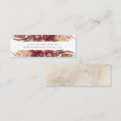 Boho Desertフローラ結婚のウェブサイトカード スキニー名刺 (正面/裏面)
