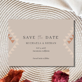Boho Desert結婚の写真Save The Date セーブザデート