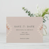 Boho Desert結婚の写真Save The Date セーブザデート (スタンド正面)