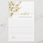 Boho Desert花嫁カードを希望 (正面)