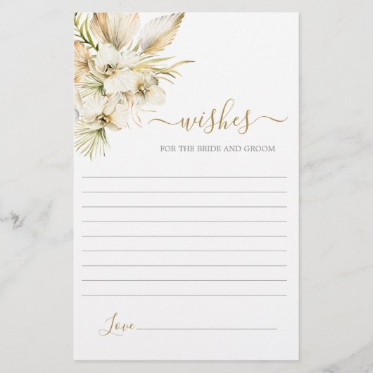 Boho Desert花嫁カードを希望 (正面)