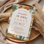 Boho Desert Arch Birthday 招待状