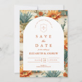 Boho Desert Arch Wedding セーブザデート (正面)