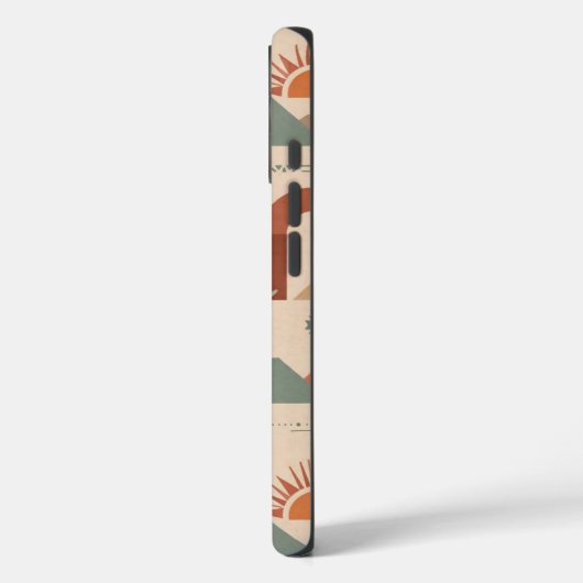Boho Desert Arches Sunset Minimal Case Case-Mate iPhoneケース (裏面 / 左)