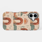 Boho Desert Arches Sunset Minimal Case iPhone 16ケース (裏面横)