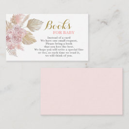 Boho Desert Books for Baby Girl Enclosure Card エンクロージャーカード