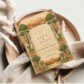 Boho Desert Botanical Wedding セーブザデート