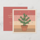 Boho Desert Christmas Greeting Card シーズンカード (正面/裏面)