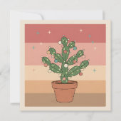 Boho Desert Christmas Greeting Card シーズンカード (正面)