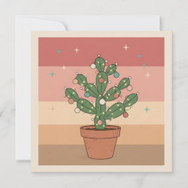 Boho Desert Christmas Greeting Card シーズンカード