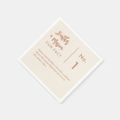 Boho Desert Couleおもしろいファクト結婚ズ・ナプキン スタンダードカクテルナプキン (角)