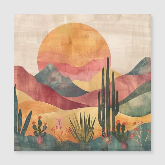 Boho Desert Landscape - Southwestern Nature (正面)