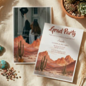 Boho Desert Mountain Southwest Graduation 招待状