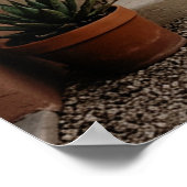 Boho Desert Pink Arches Sunset, Spiral Staircase W ポスター (角)