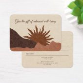 Boho Desert Sun Wellness Business Gift証明書 (デスク)