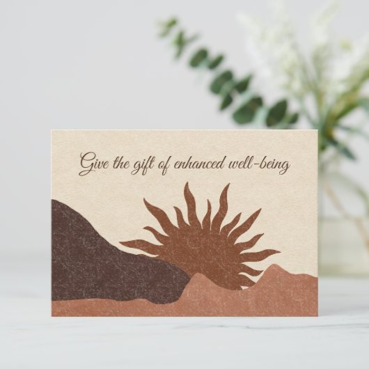 Boho Desert Sun Wellness Business Practice Gift (スタンド正面)