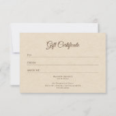 Boho Desert Sun Wellness Business Practice Gift (裏面)