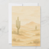 Boho Desert Watercolor Destination Wedding  招待状 (裏面)