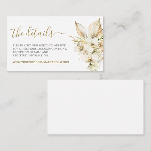 Boho Desert webサイト情報エンクロージャカード エンクロージャーカード (正面/裏面)