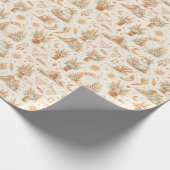 Boho Desert Wedding Watercolor Pattern ラッピングペーパー (角)