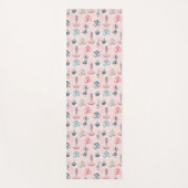 Boho Design- Frau mit Dreadlocks- Meditation- OM ヨガマット (正面)