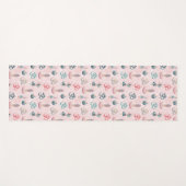 Boho Design- Frau mit Dreadlocks- Meditation- OM ヨガマット (正面(横))