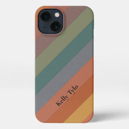 Boho Diagonal Stripes iPhone 13ケース