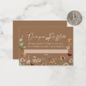 Boho Diaper Raffle Baby Shower Card ノートカード (正面/裏面インサイチュ)