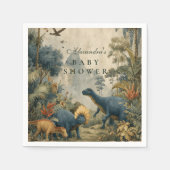 Boho Dino Baby Shower スタンダードカクテルナプキン (正面)