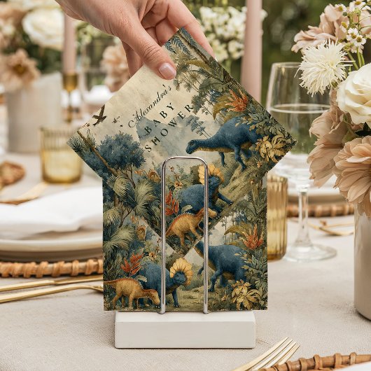 Boho Dino Baby Shower スタンダードカクテルナプキン