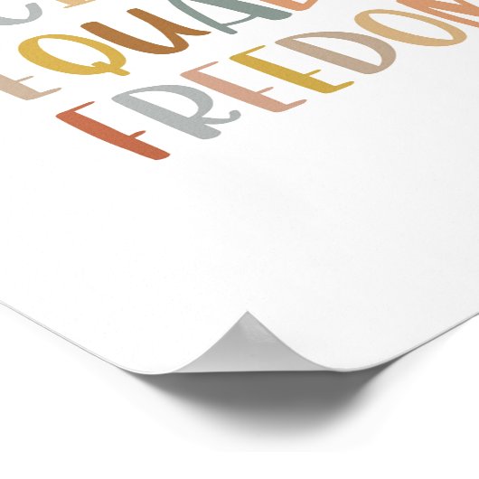 Boho Discipline Equals Freedomポスター ポスター (角)