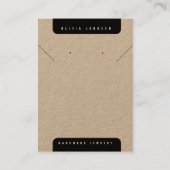 Boho DIY Handmade Jewelry Earrings Necklace Card 名刺 (正面)