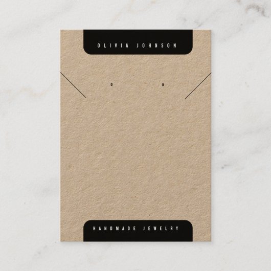 Boho DIY Handmade Jewelry Earrings Necklace Card 名刺 (正面)