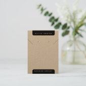 Boho DIY Handmade Jewelry Earrings Necklace Card 名刺 (スタンド正面)